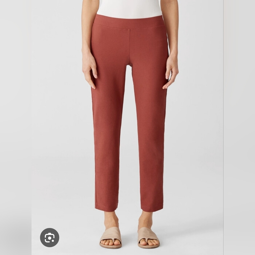 Eileen Fisher Washable Stretch Crepe Slim Ankle Pant XXS NWT